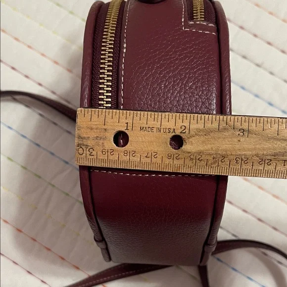 Coach Maroon Crossbody Bag with Snoopy Graphic - Picture 13 of 14